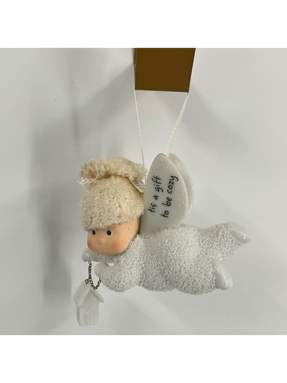Department 56 Snow Angel Ornament #799140 White Glitter Holiday Decor In Box